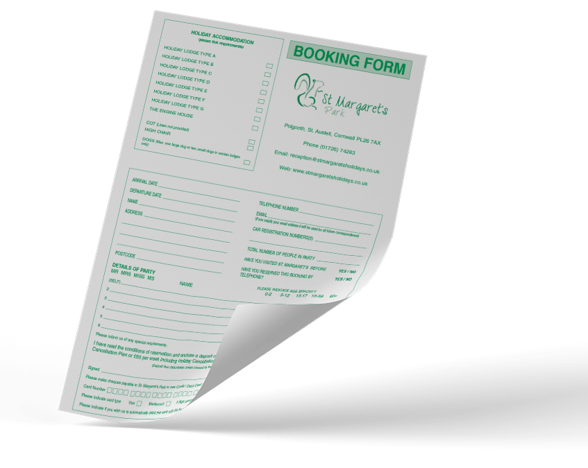 booking form